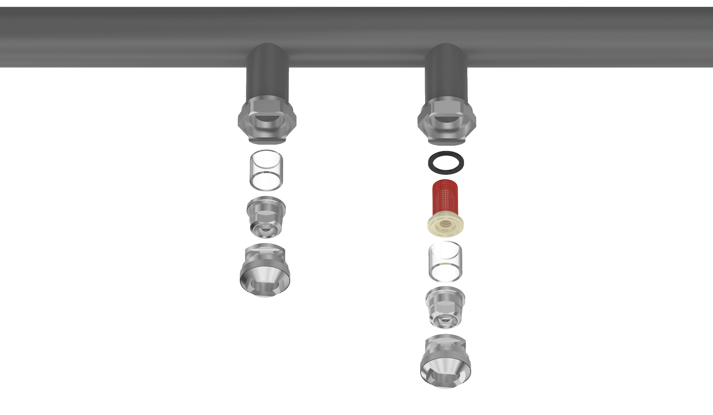 Sistem TwistLoc pentru schimb rapid al duzelor
